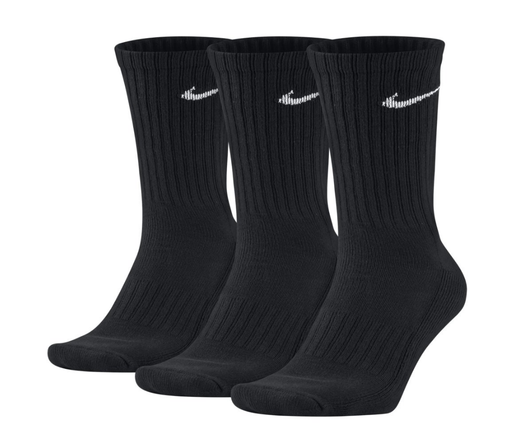 Skarpety Nike 3PPK Value Cotton Crew 3 Pary Czarne